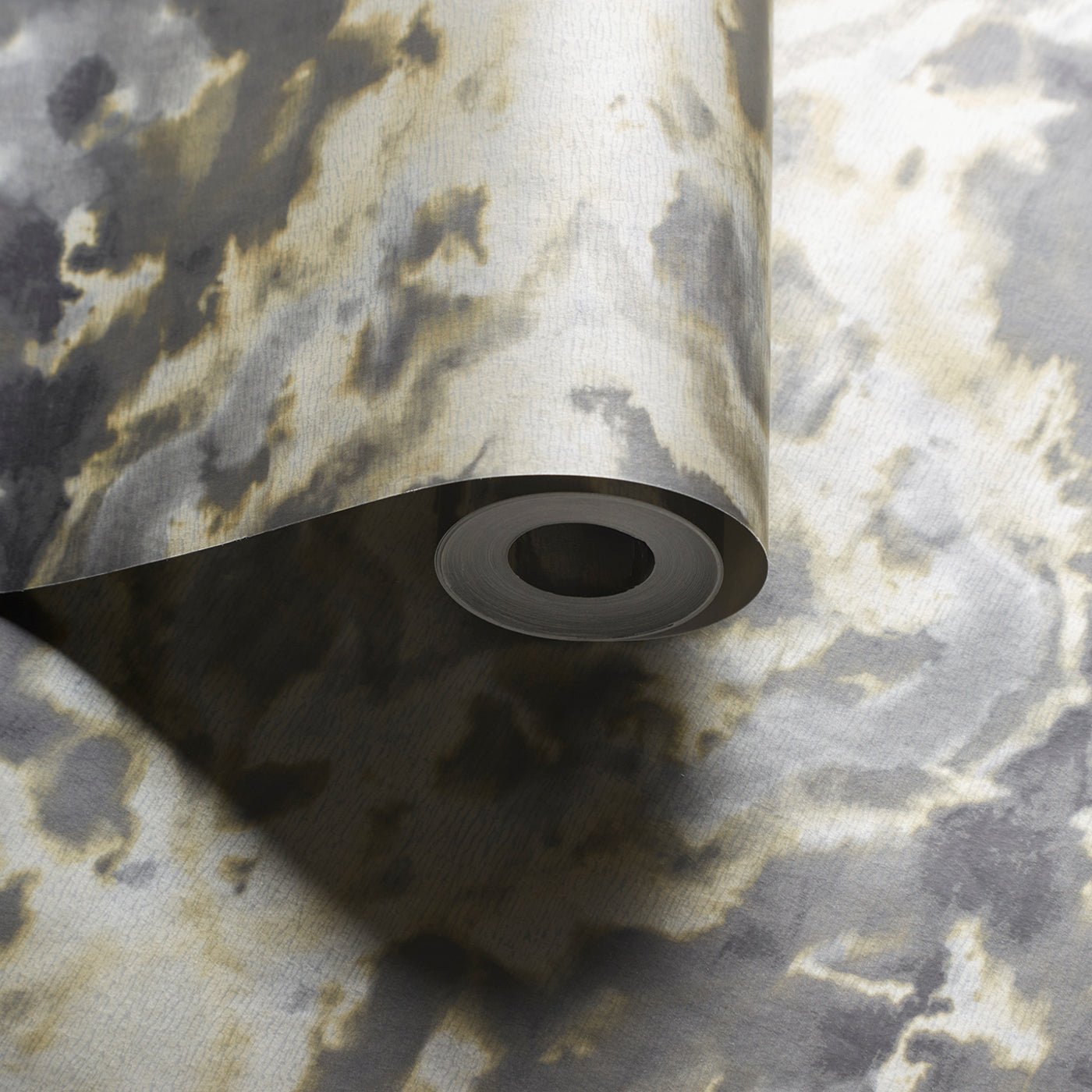 Aqueous Wallpaper - Charcoal - Clarke & Clarke - W0147/01 - Morris Wallpaper