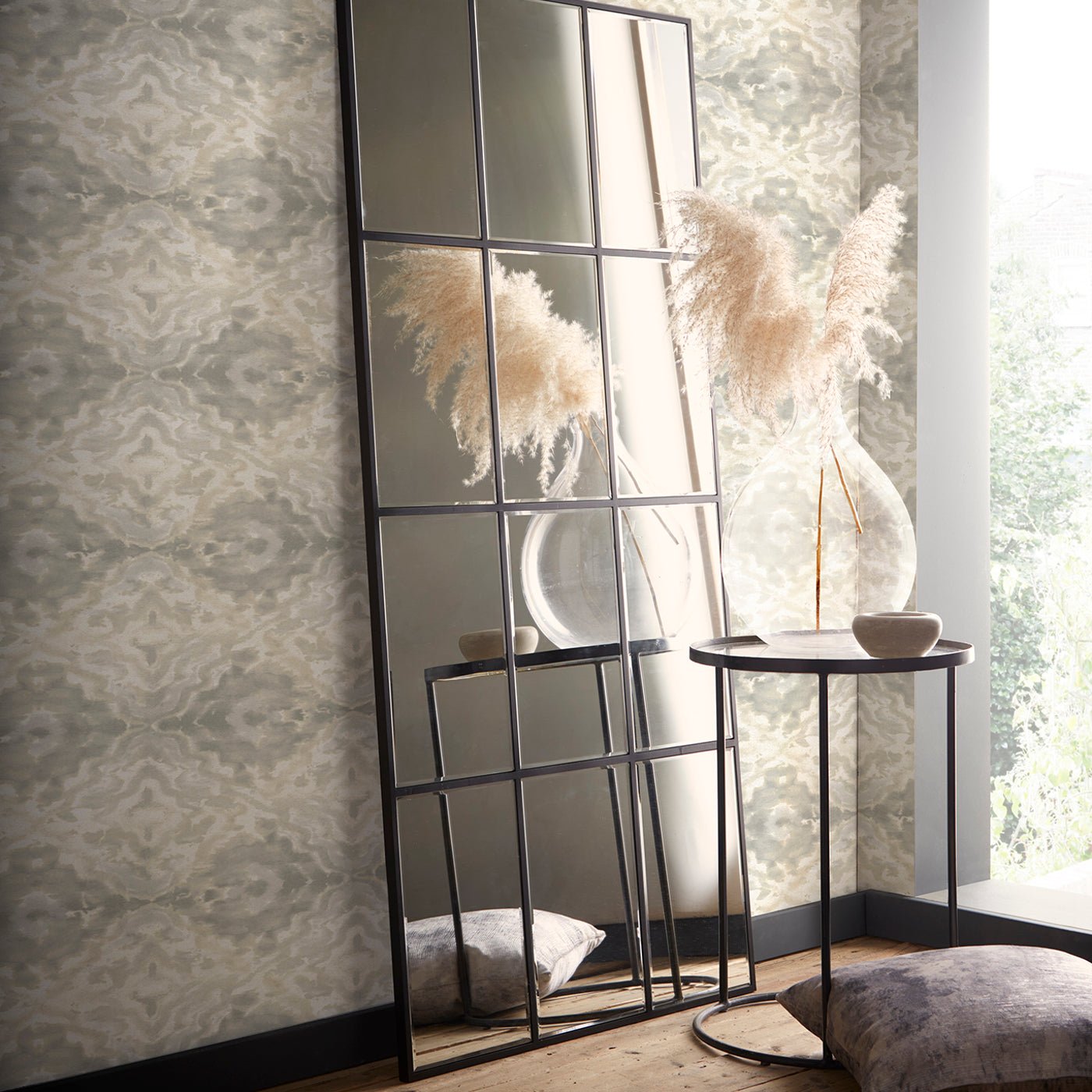 Aqueous Wallpaper - Natural - Clarke & Clarke - W0147/03 - Morris Wallpaper