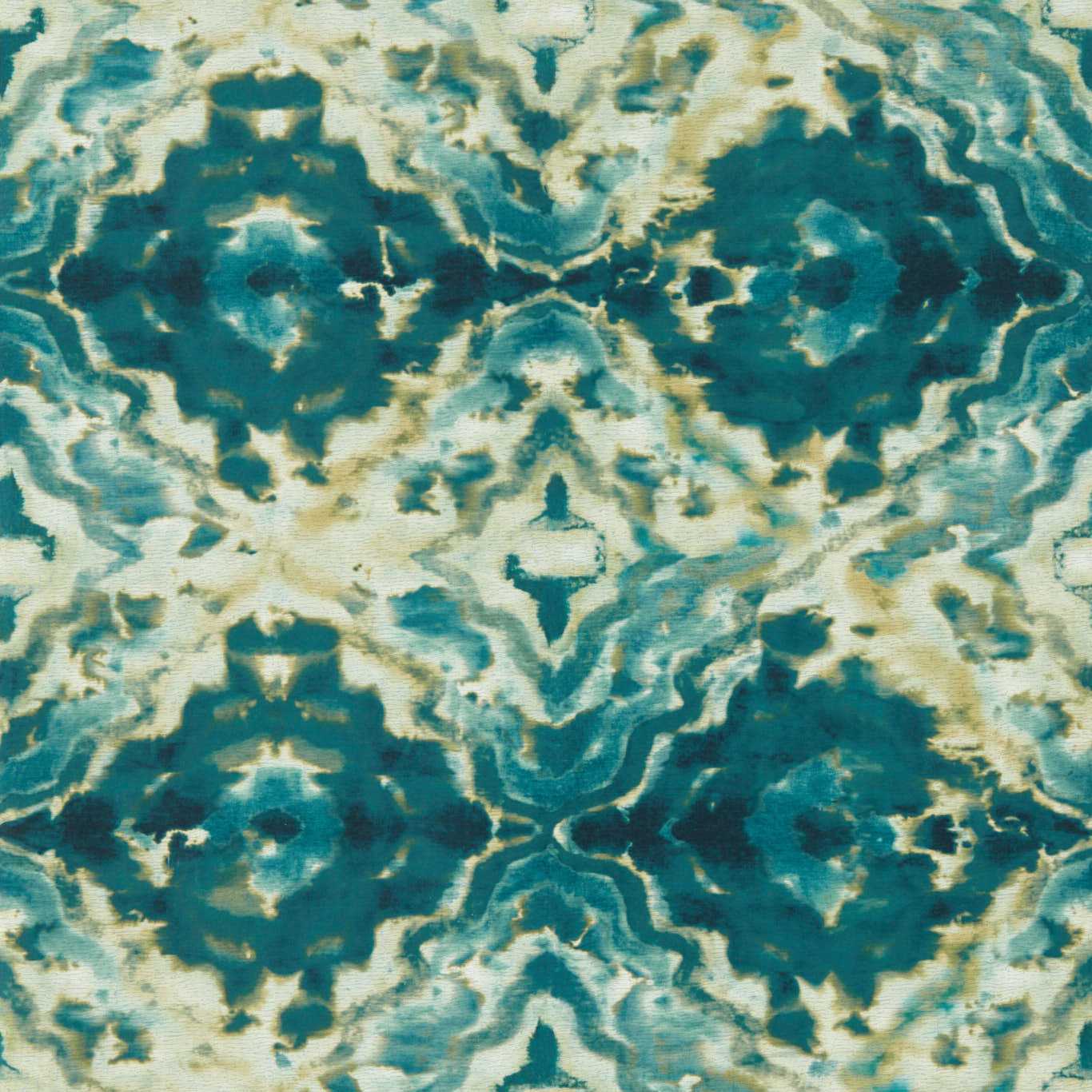 Aqueous Wallpaper - Teal - Clarke & Clarke - W0147/04 - Morris Wallpaper