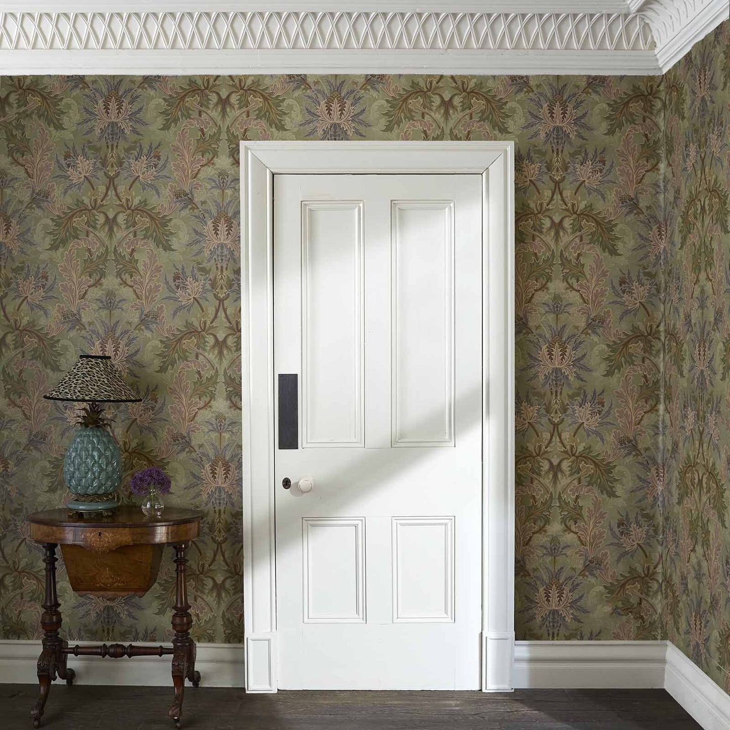 Aquifolia Wallpaper - Apple - House of Hackney - 1-WA-AQF-DI-APP-XXX - Morris Wallpaper
