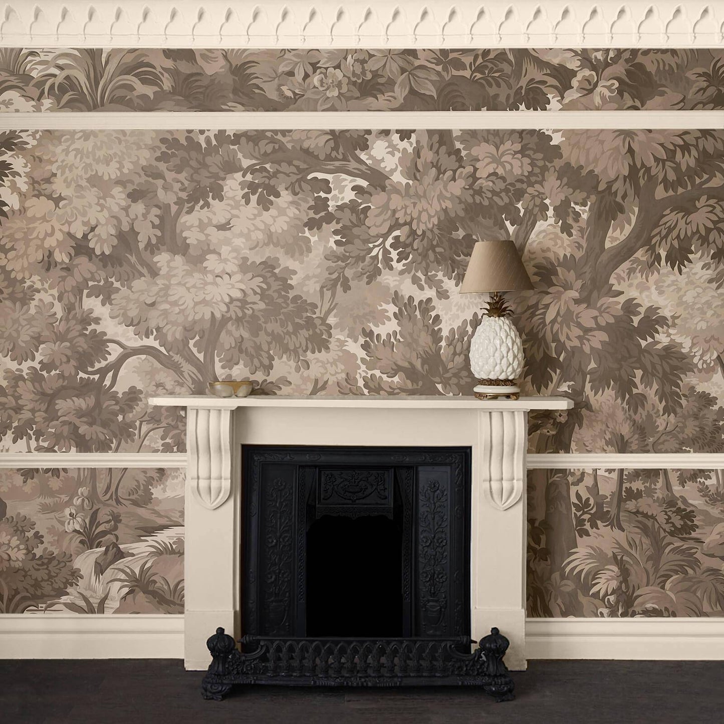 Arborea Wallpaper - Earth - House of Hackney - 1-WA-ARB-DI-TRA-XXX - Morris Wallpaper