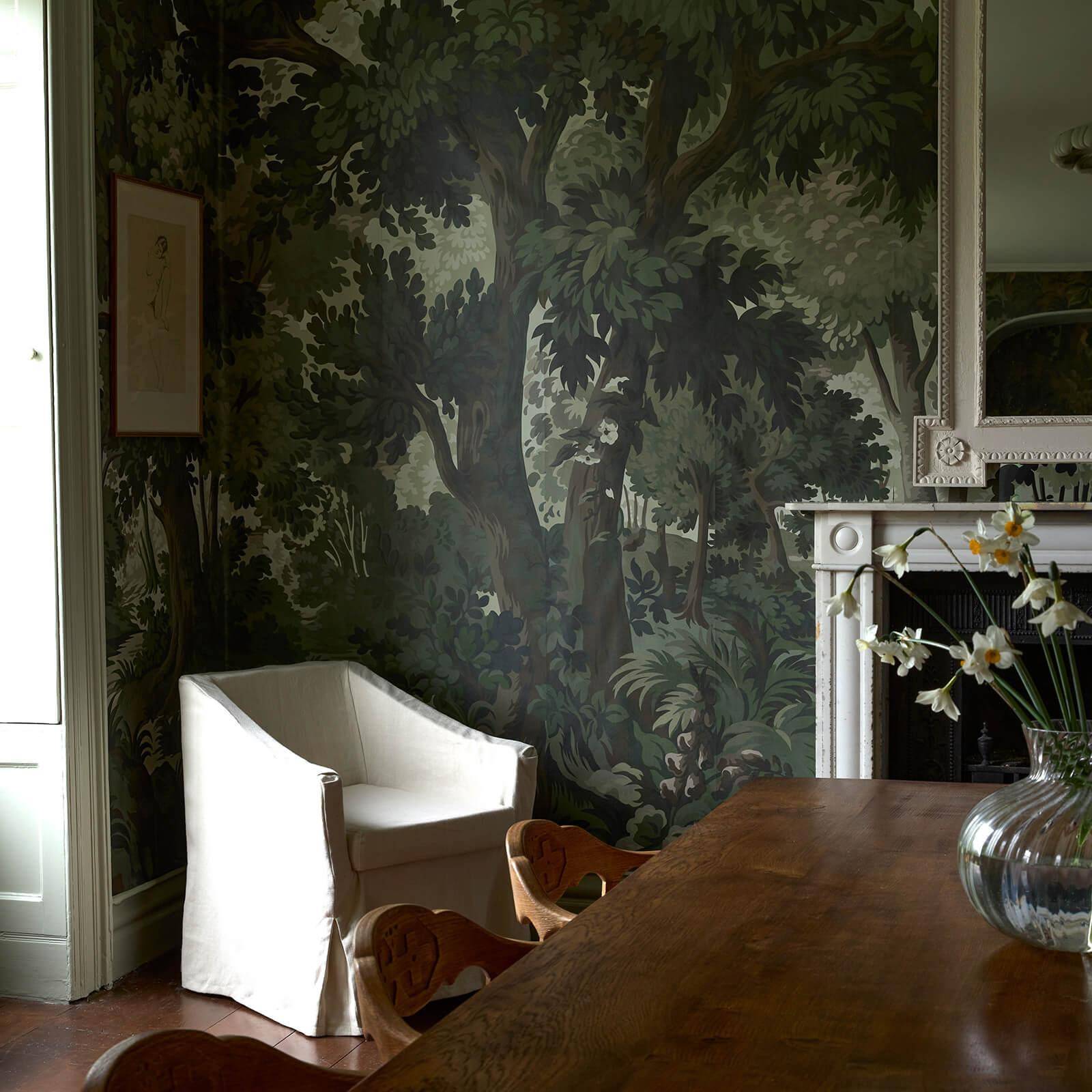 Arborea Wallpaper - Verde - House of Hackney - 1-WA-ARB-DI-VER-XXX - Morris Wallpaper