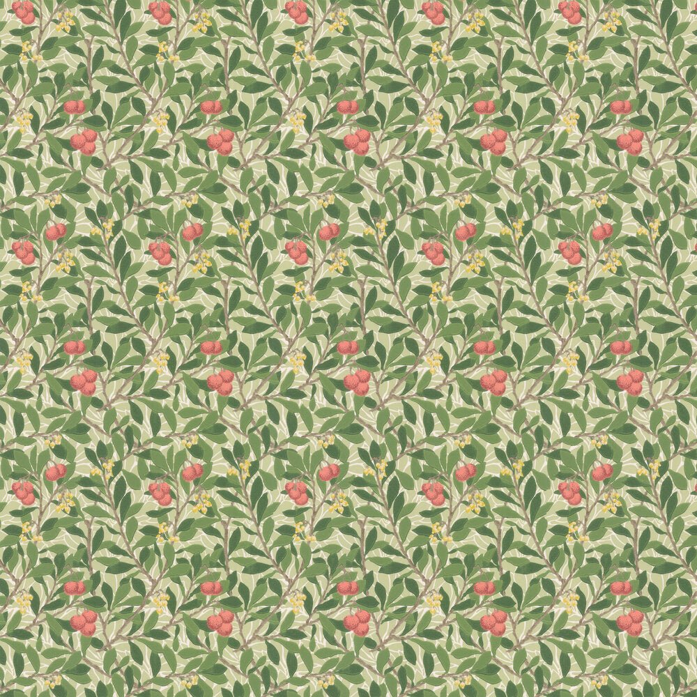 Arbutus Morris Wallpaper - Rose - 217377 - Morris & Co - Morris Wallpaper