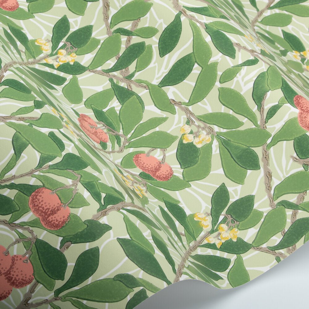 Arbutus Morris Wallpaper - Rose - 217377 - Morris & Co - Morris Wallpaper