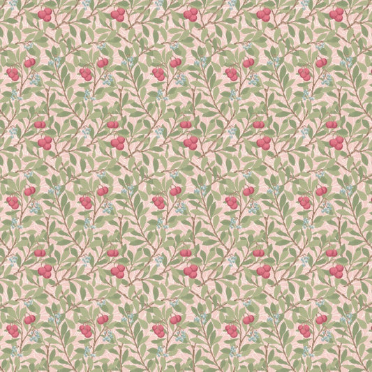 Arbutus Wallpaper - Cochineal Pink - 217378 - Morris Wallpaper WD