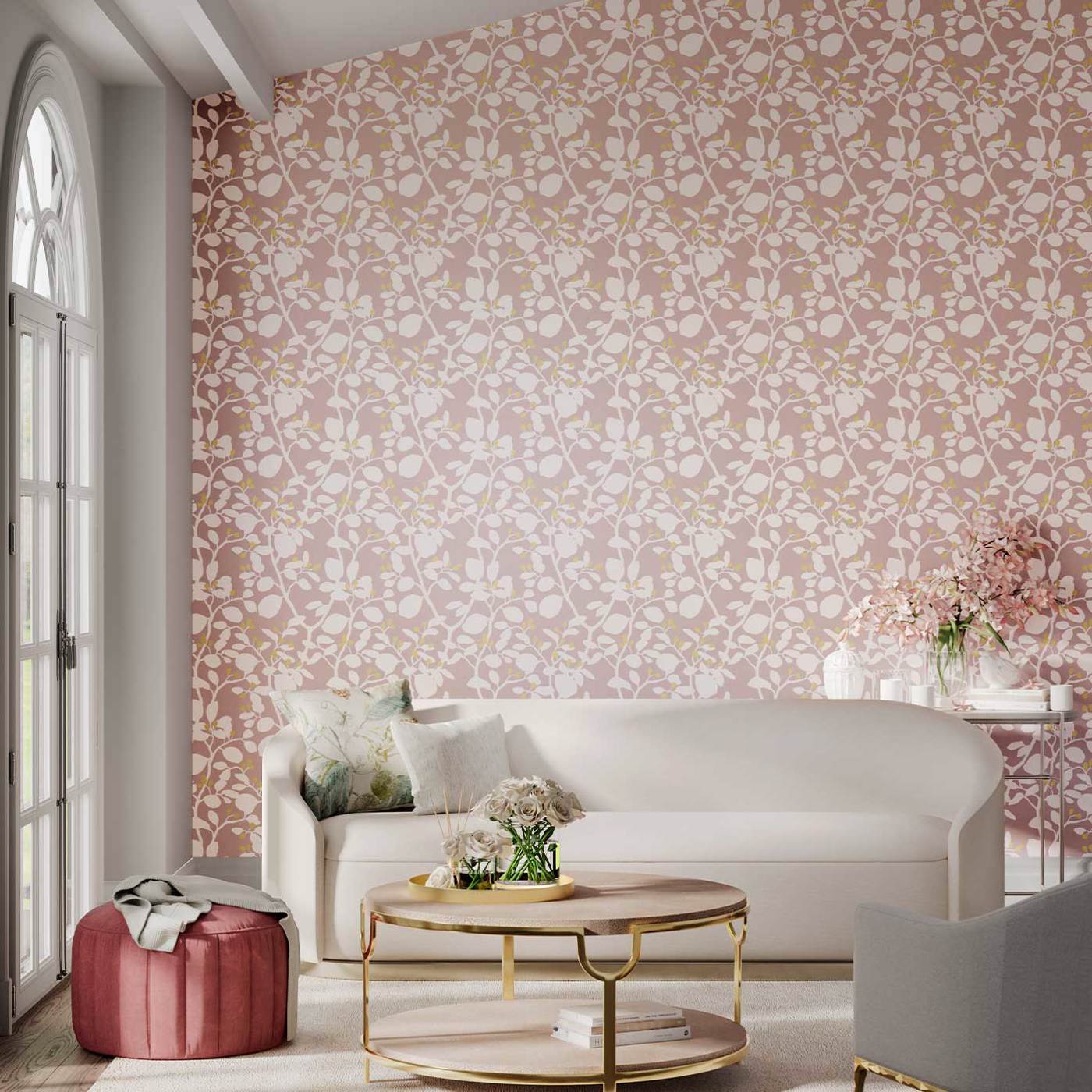 Ardisia Wallpaper - Positano/Sailcloth/ Gold - Harlequin - HTEW112772 - Morris Wallpaper