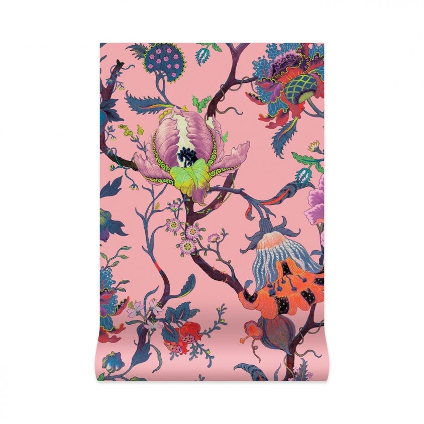 ARTEMIS Wallpaper - Amaranth Pink - 1-WA-ART-DI-PNK-XXX - House of Hackney - Morris Wallpaper