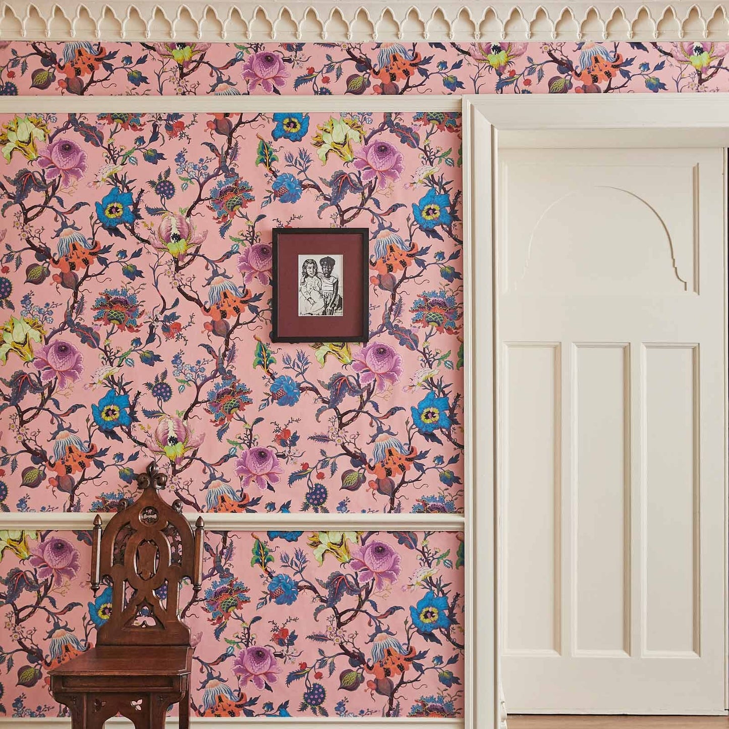 Artemis Wallpaper - Amaranth-Pink - House of Hackney - 1-WA-ART-DI-PNK-XXX - Morris Wallpaper