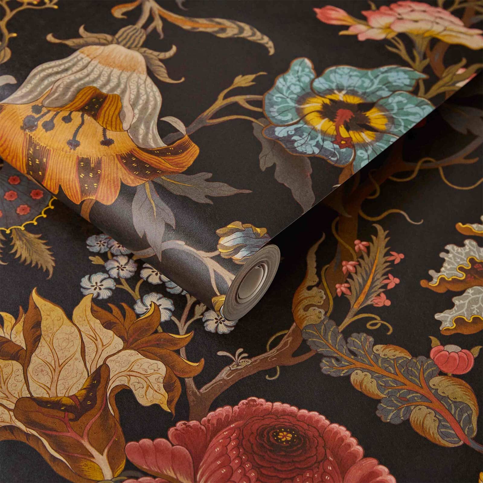 Artemis Wallpaper - Black - House of Hackney - 1-WA-ART-DI-BLK-XXX - Morris Wallpaper