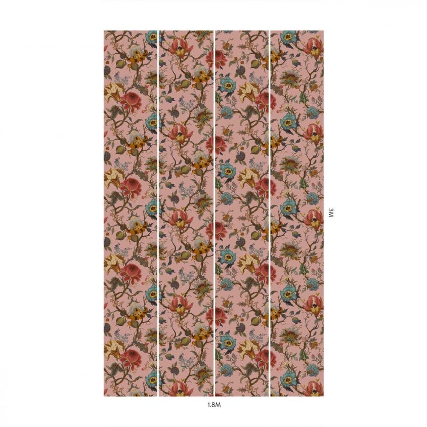 ARTEMIS Wallpaper - Blush - 1-WA-ART-DI-BLS-XXX - House of Hackney - Morris Wallpaper