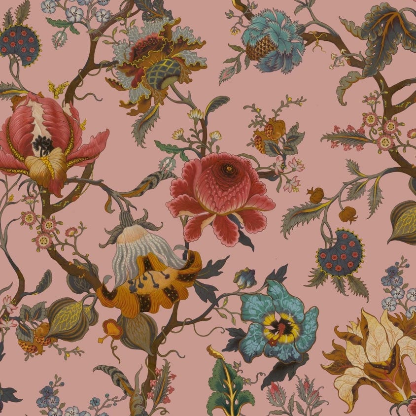 Artemis Wallpaper - Blush - House of Hackney - 1-WA-ART-DI-BLS-XXX - Morris Wallpaper