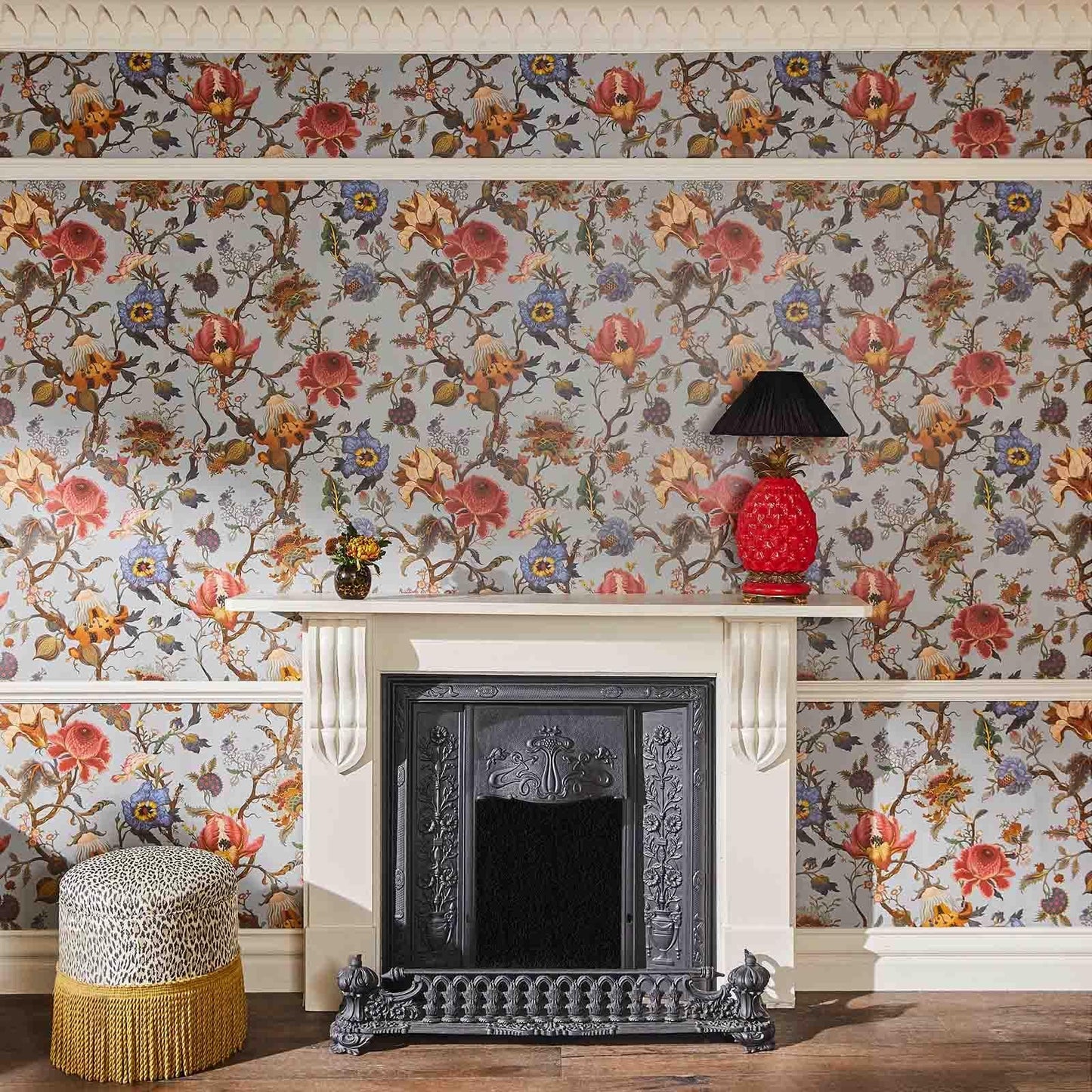 Artemis Wallpaper - Dove-Grey - House of Hackney - 1-WA-ART-DI-GRY-XXX - Morris Wallpaper