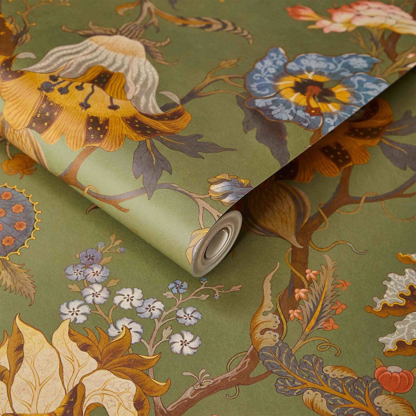 Artemis Wallpaper - Moss Green - House of Hackney - 1-WA-ART-DI-MOS-XXX - Morris Wallpaper