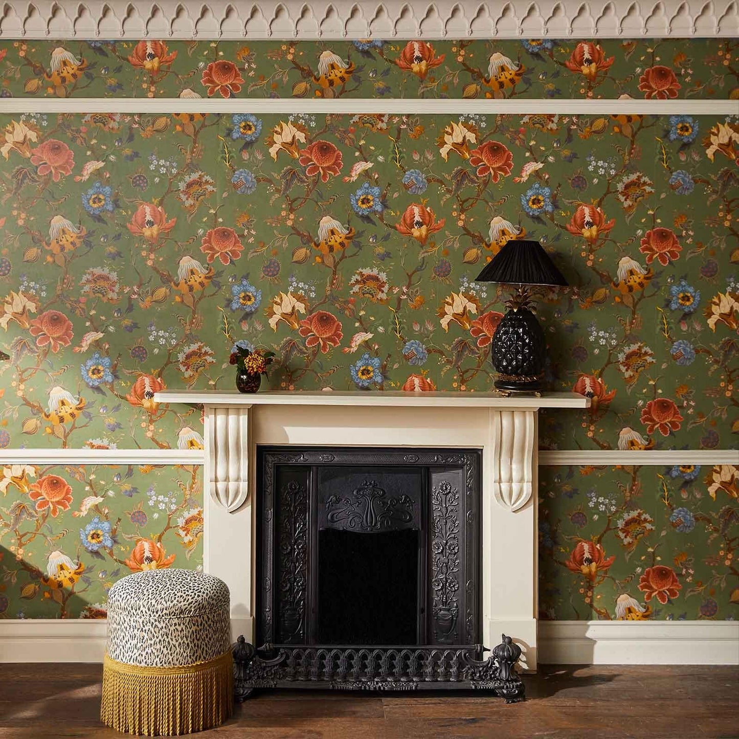 Artemis Wallpaper - Moss Green - House of Hackney - 1-WA-ART-DI-MOS-XXX - Morris Wallpaper