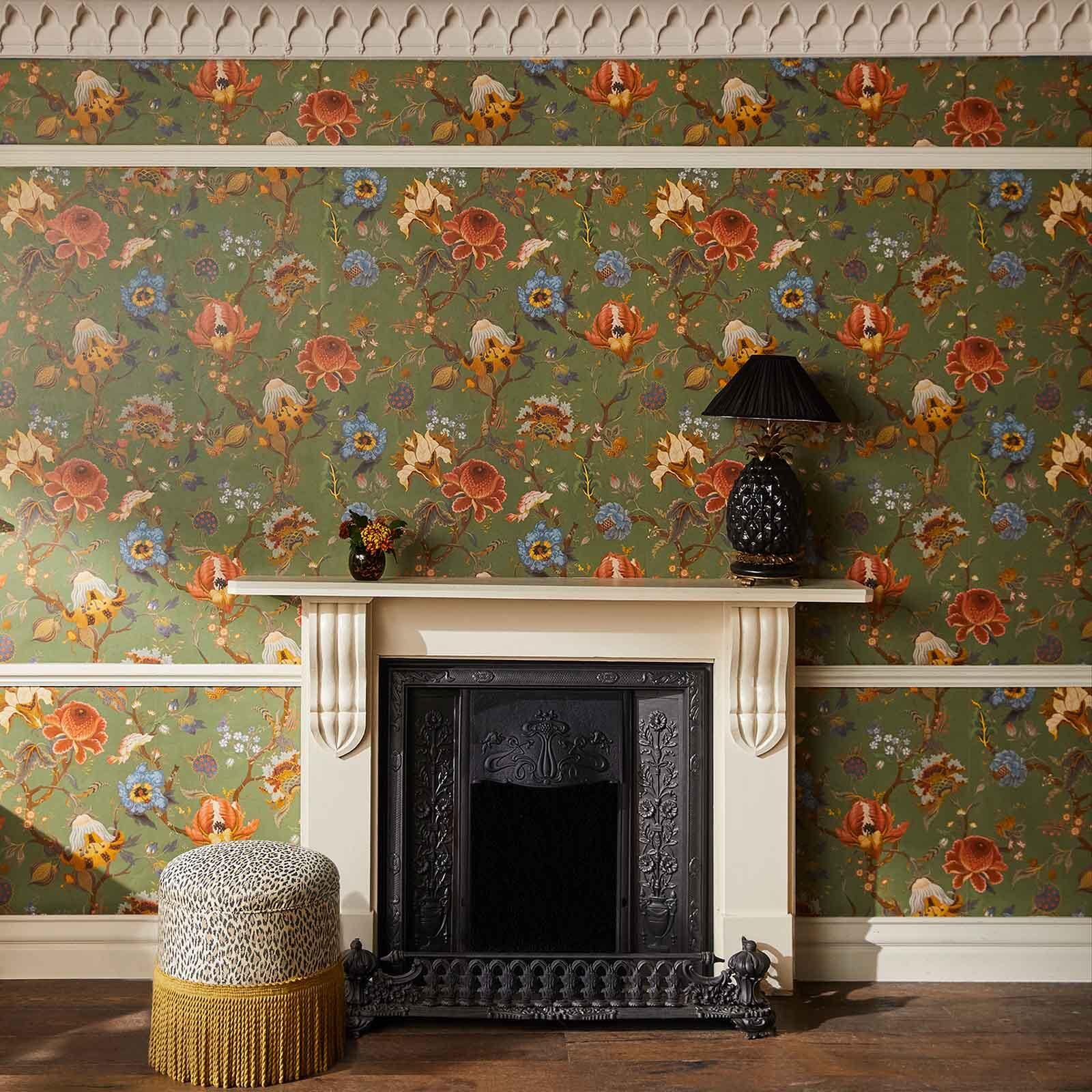 Artemis Wallpaper - Moss Green - House of Hackney - 1-WA-ART-DI-MOS-XXX - Morris Wallpaper