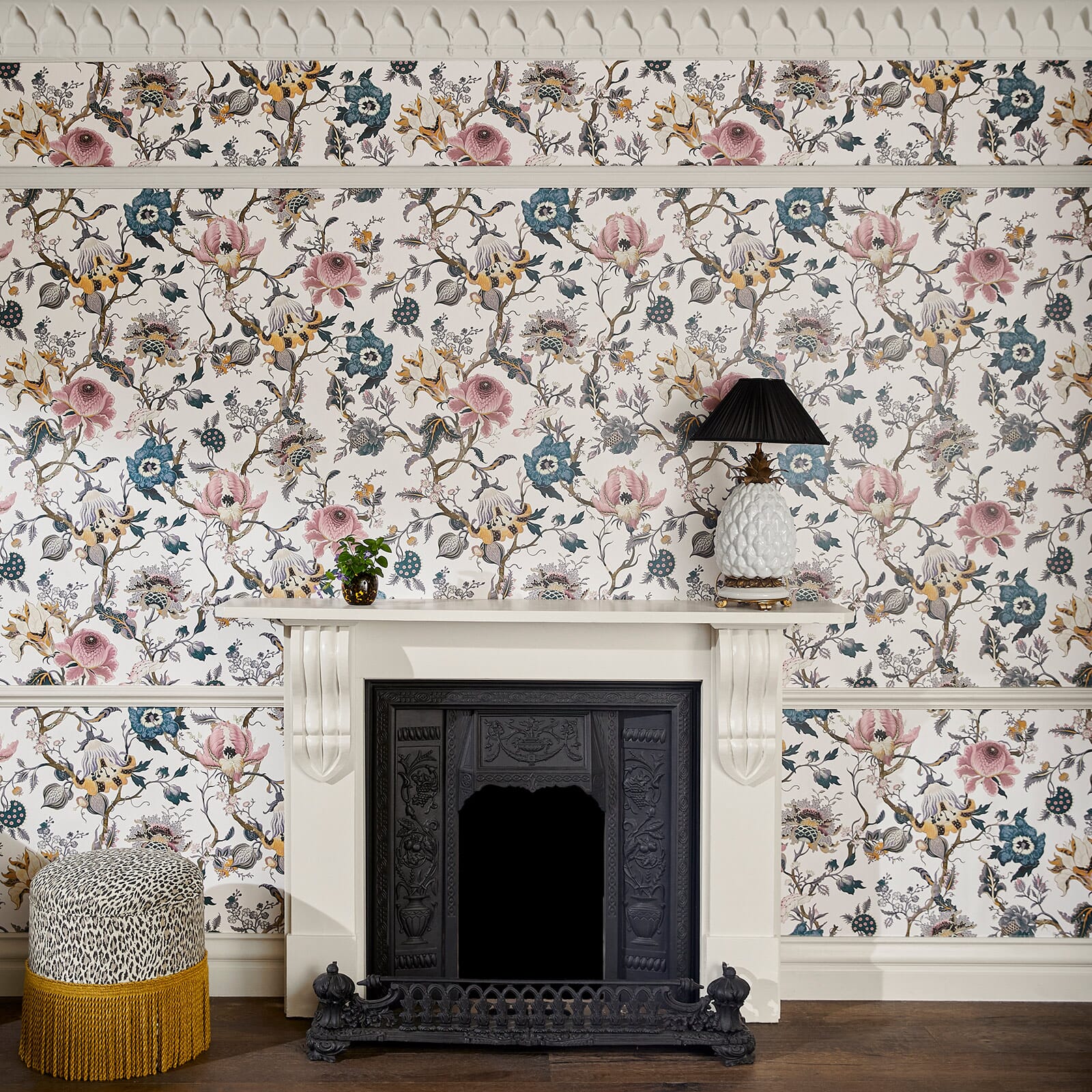 Artemis Wallpaper - Off-White - House of Hackney - 1-WA-ART-DI-WHT-XXX - Morris Wallpaper