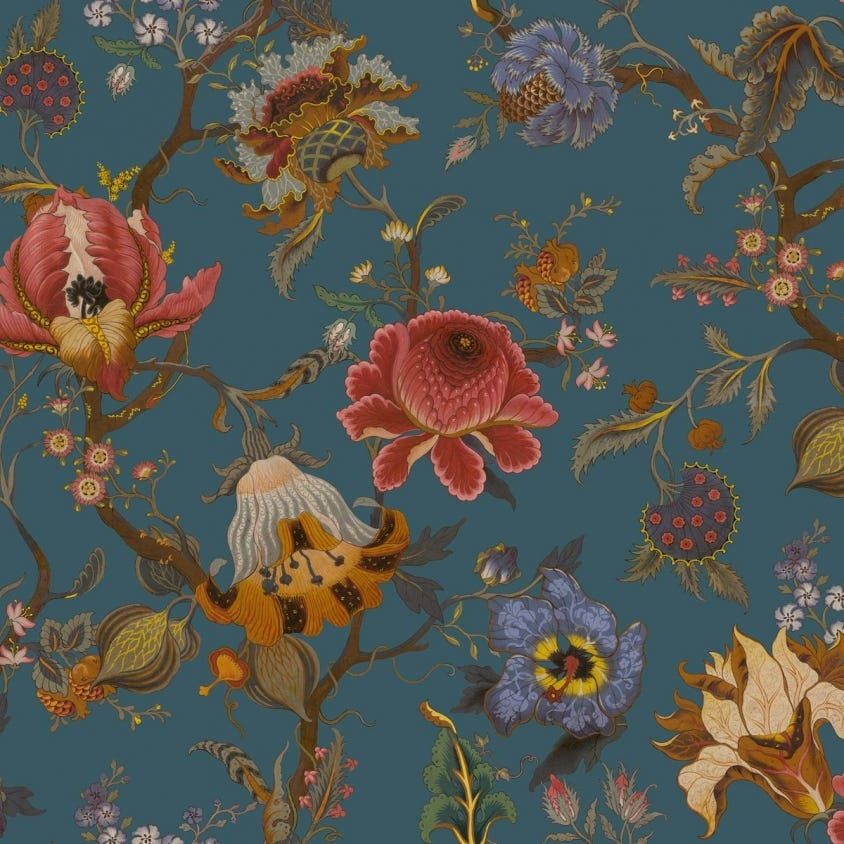 Artemis Wallpaper - Petrol - House of Hackney - 1-WA-ART-DI-PET-XXX - Morris Wallpaper