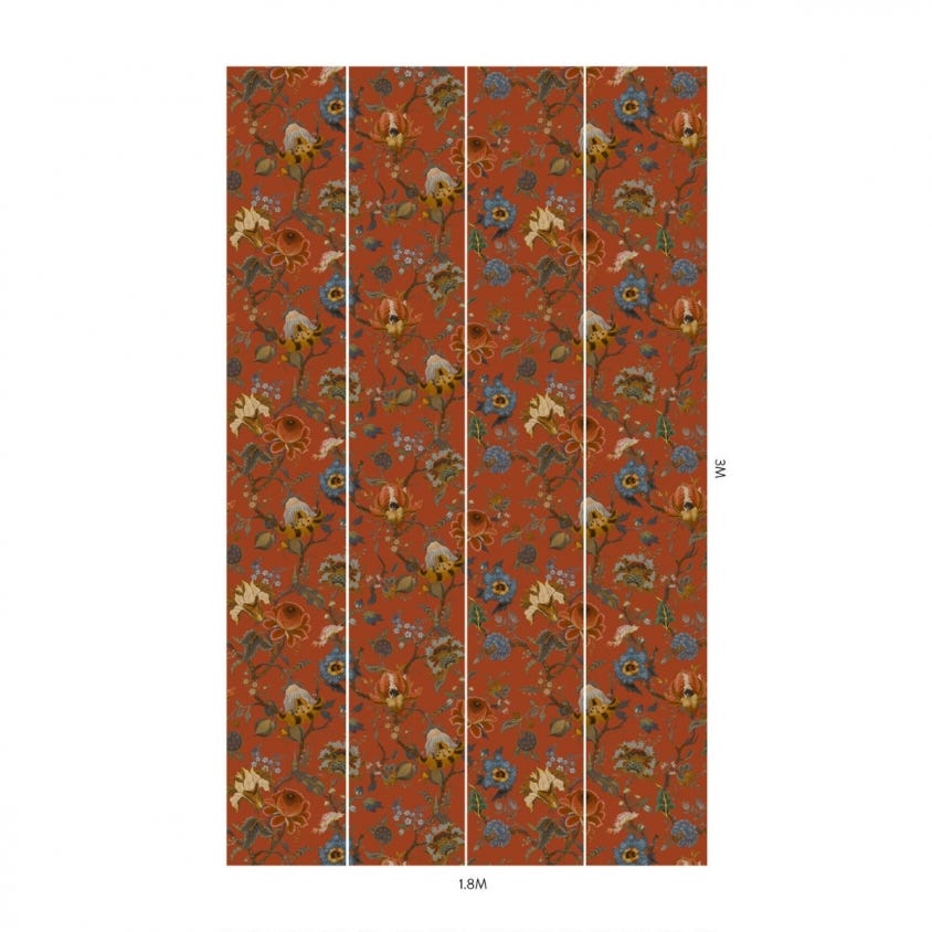 ARTEMIS Wallpaper - Sienna - 1-WA-ART-DI-SIE-XXX - House of Hackney - Morris Wallpaper