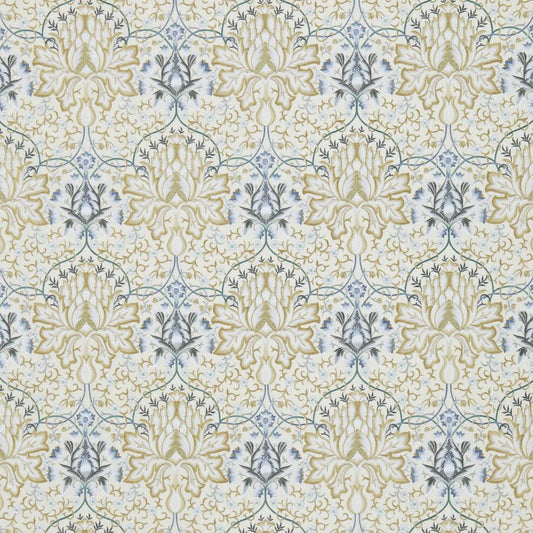 Artichoke Embroidery Fabric - Soft Gold/Cream - Morris & Co - 234544 - Premier Wallcovering