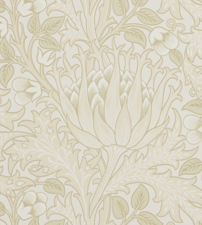 Artichoke Wallpaper - Vellum - 210353 - Morris Exclusive - Morris Wallpaper