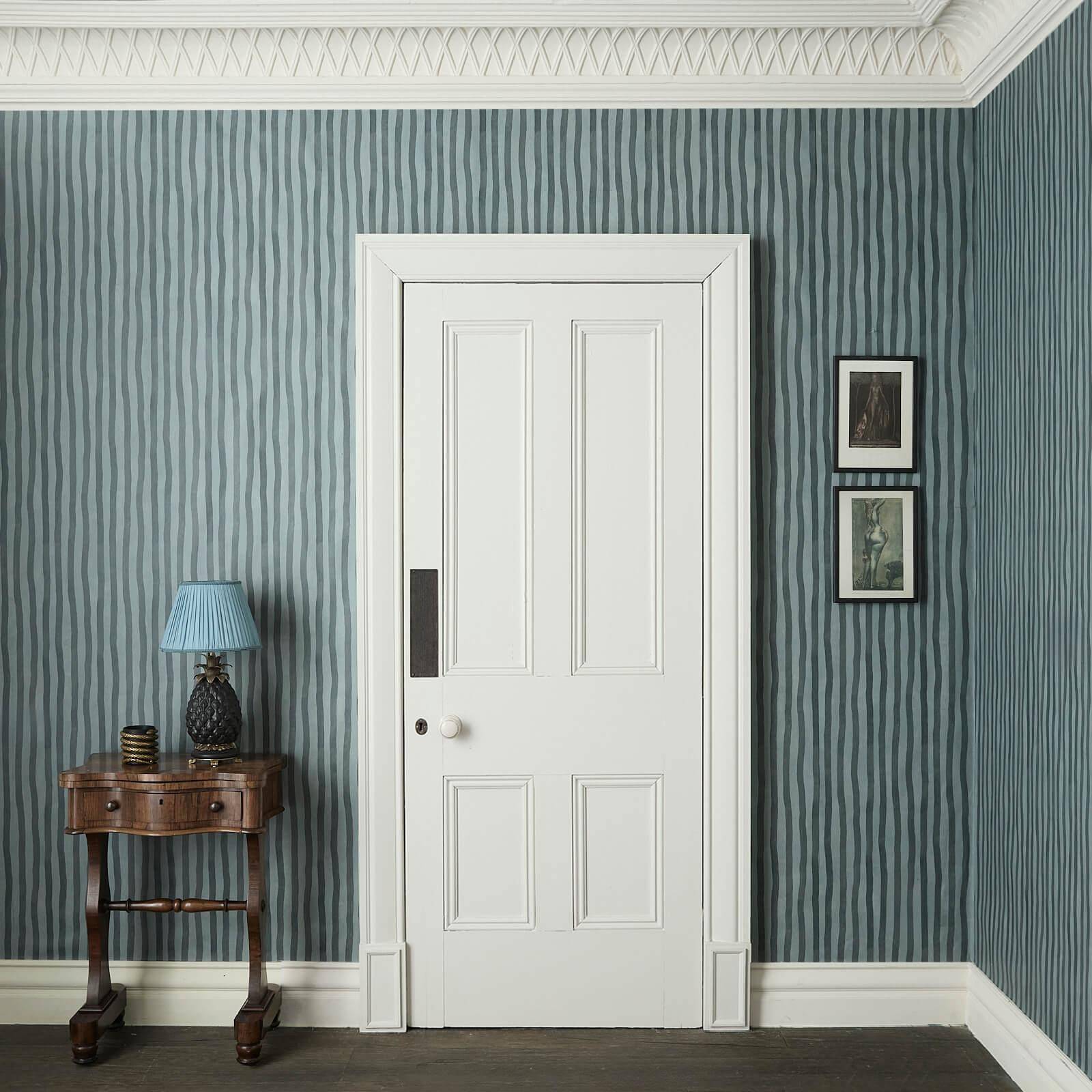 Artist's Stripe Wallpaper - Apatite - House of Hackney - 1-WA-ATS-DI-PET-XXX - Morris Wallpaper
