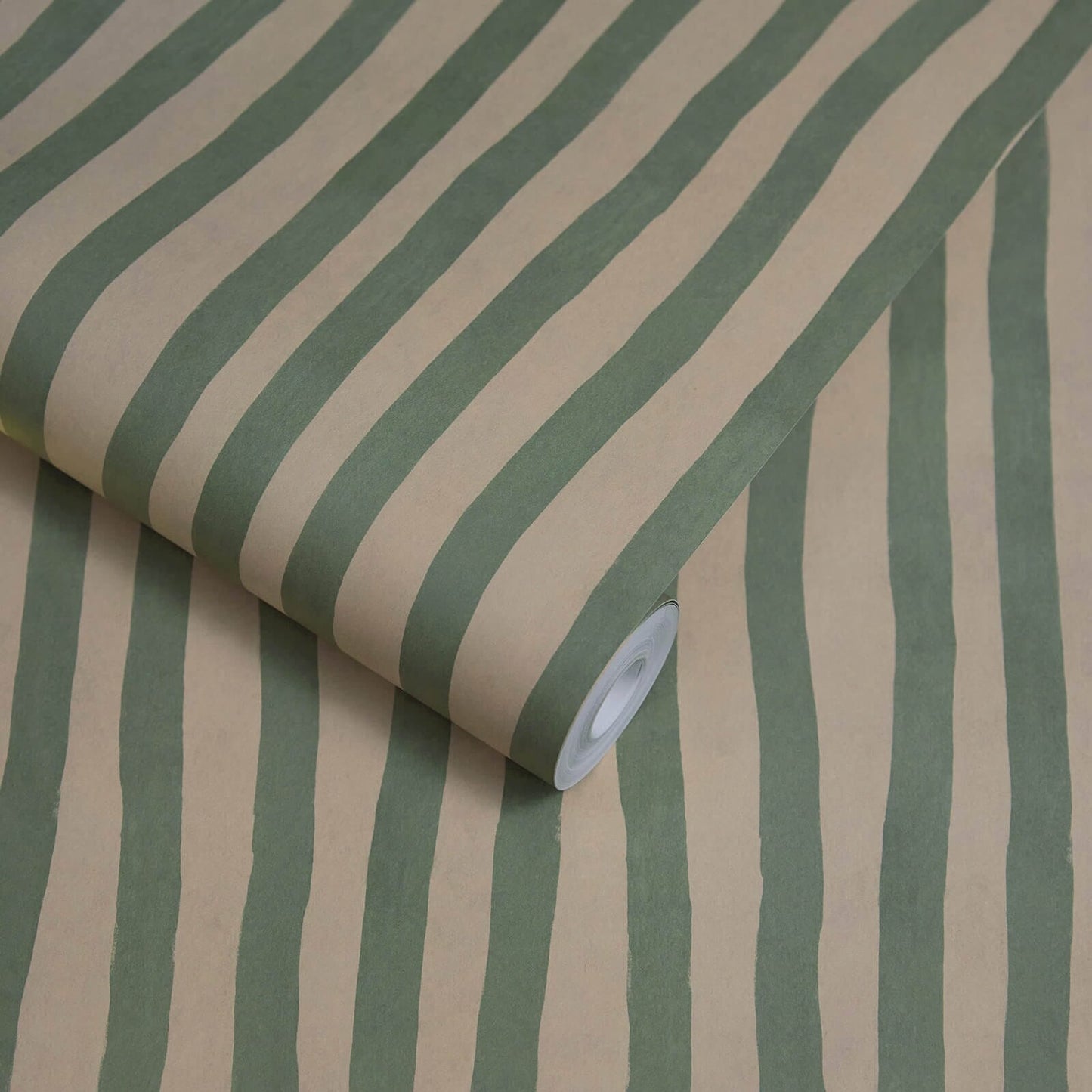 Artist's Stripe Wallpaper - Euphorbia & Alabaster - House of Hackney - 1-WA-ATS-DI-EUA-XXX - Morris Wallpaper