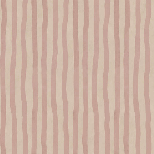 Artist's Stripe Wallpaper - Sakura & Astrantia - House of Hackney - 1-WA-ATS-DI-SKA-XXX - Morris Wallpaper