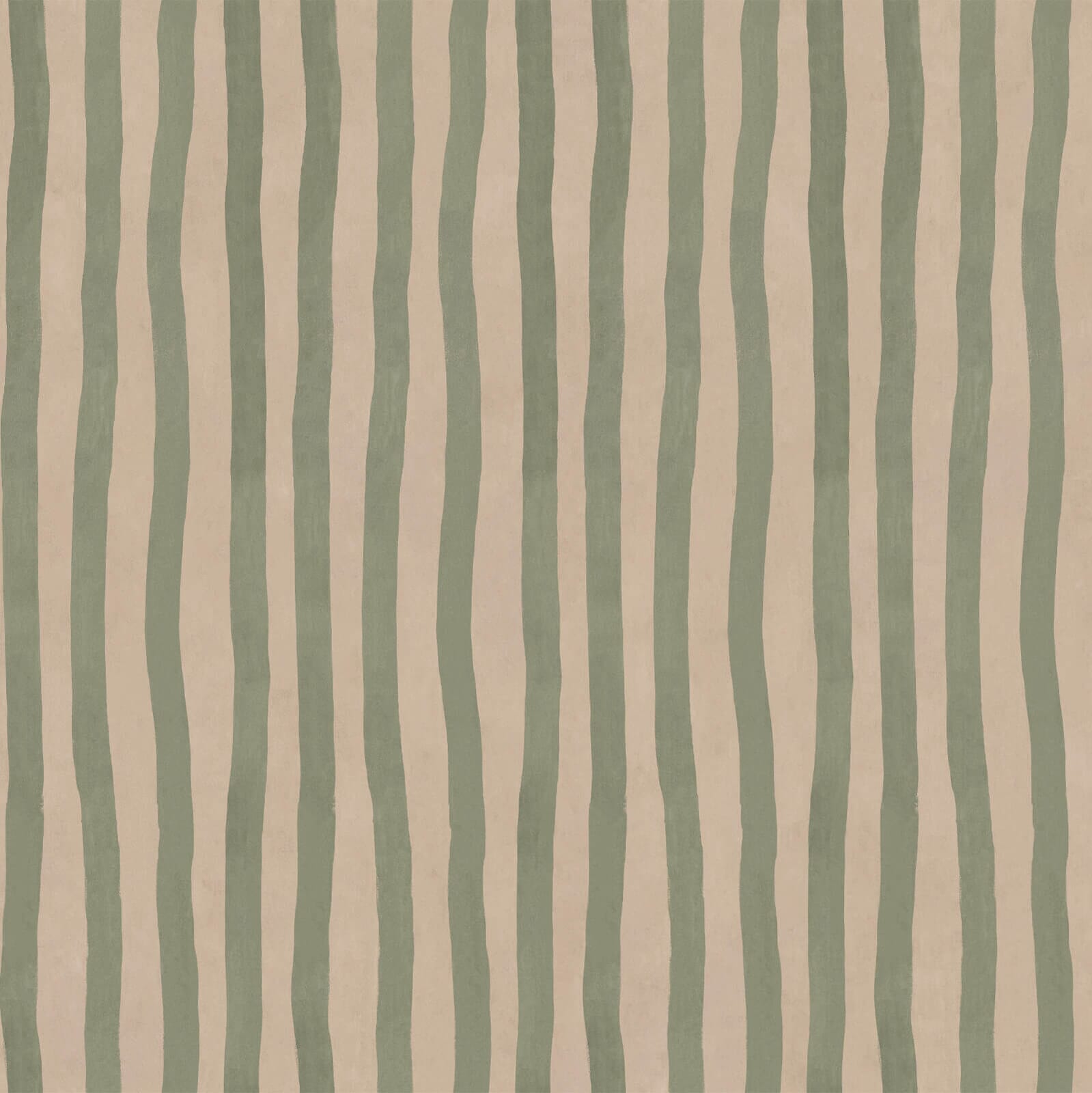 Artist's Stripe Wallpaper - Sap & Alabaster - House of Hackney - 1-WA-ATS-DI-SAL-XXX - Morris Wallpaper