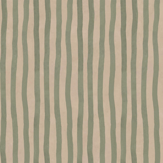 Artist's Stripe Wallpaper - Sap & Alabaster - House of Hackney - 1-WA-ATS-DI-SAL-XXX - Morris Wallpaper