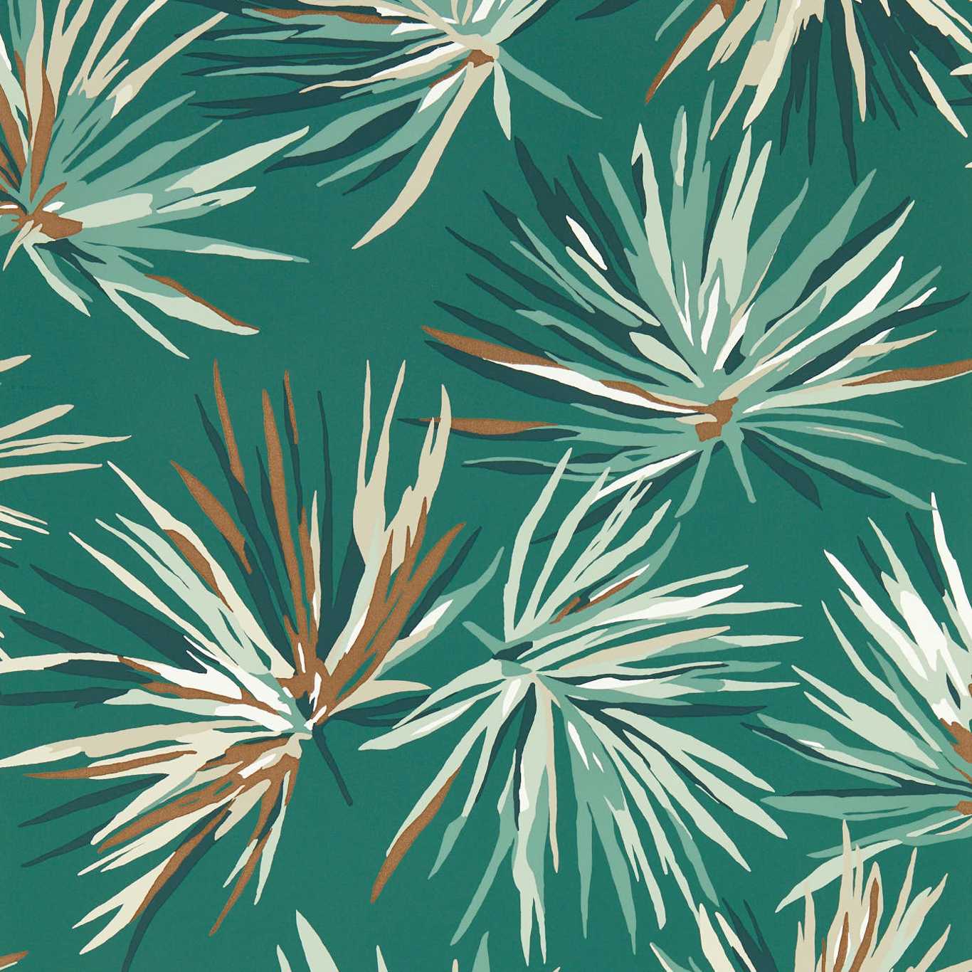 Aucuba Wallpaper - Forest/Copper - Harlequin - HM7W112747 - Morris Wallpaper