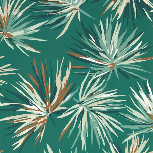 Aucuba Wallpaper - Forest/Copper - Harlequin - HM7W112747 - Morris Wallpaper