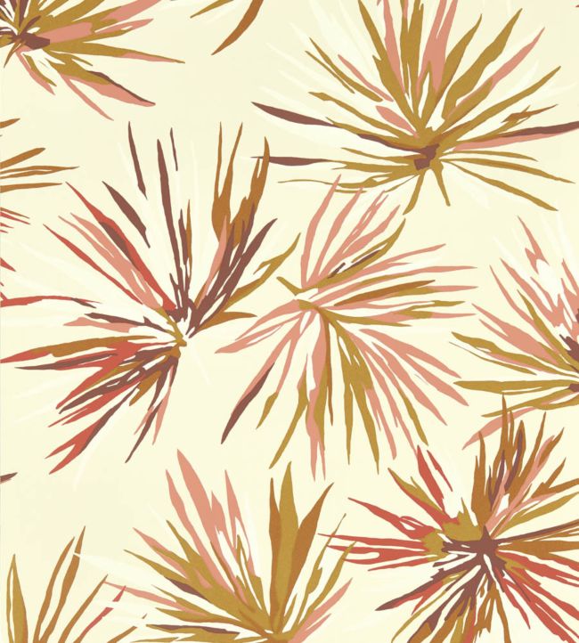 Aucuba Wallpaper - Gold/Rosewood/Parchment - HM7W112745 - Harlequin - Morris Wallpaper