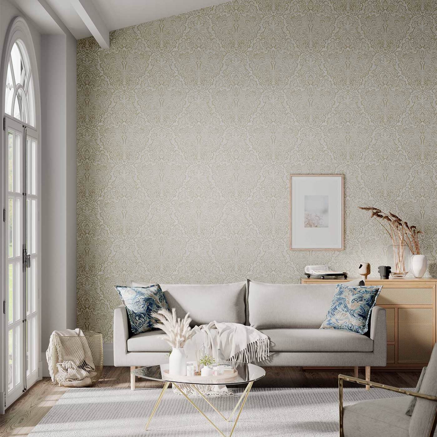 Aurelia Wallpaper - Pebble/Stone - Harlequin - HTEW112612 - Morris Wallpaper