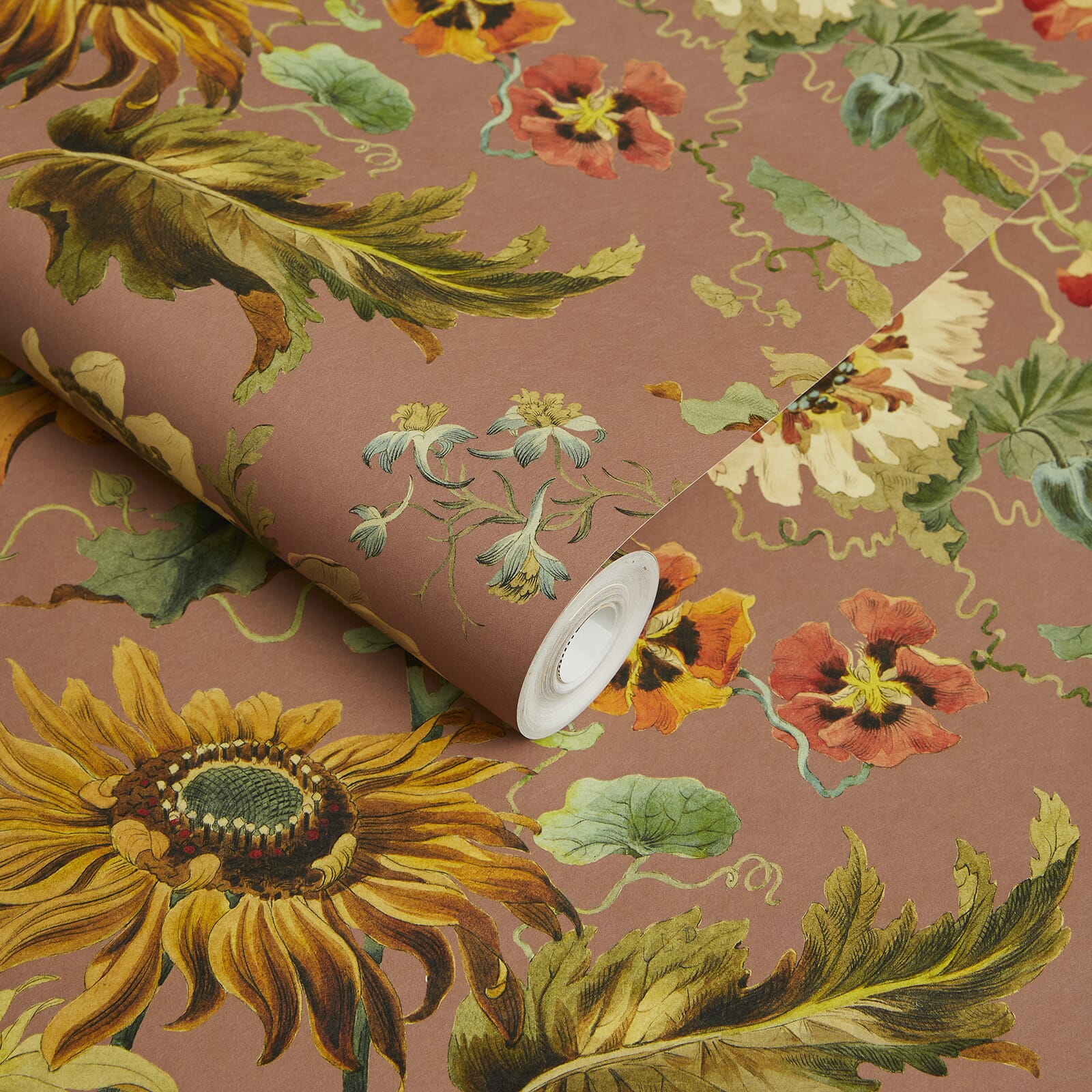 Avalon Wallpaper - Puce-Pink - House of Hackney - 1-WA-AVA-DI-PNK-XXX - Morris Wallpaper