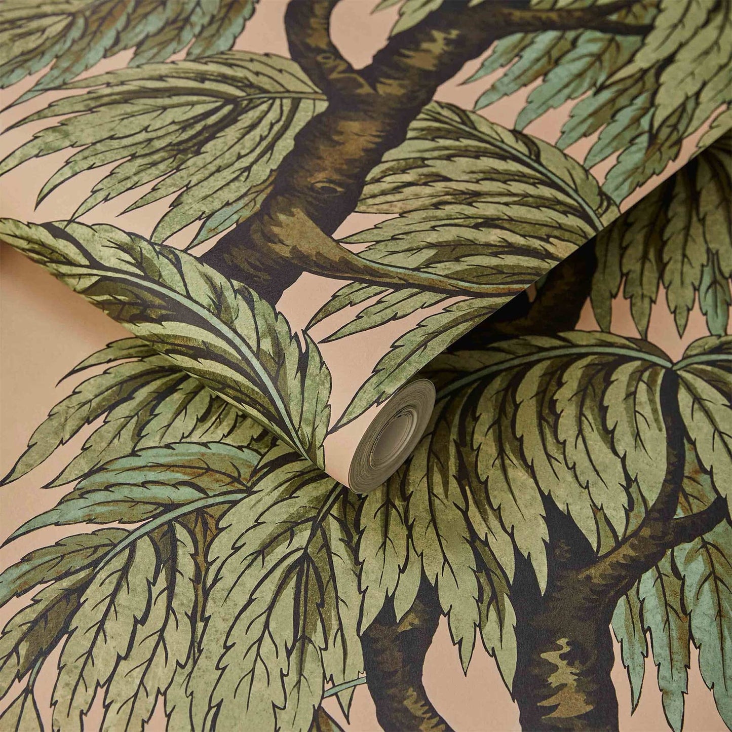 Babylon Wallpaper - Blush / Willow - House of Hackney - 1-WA-BAB-DI-BLS-XXX - Morris Wallpaper