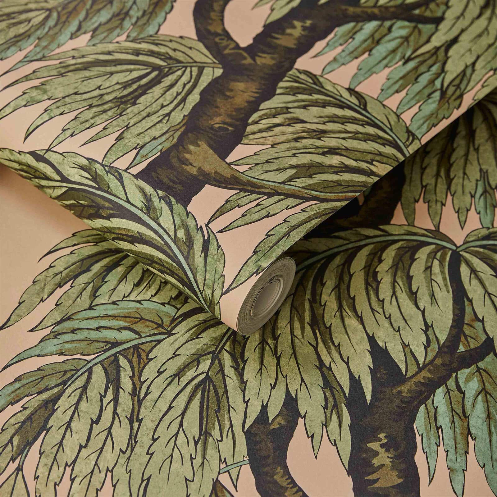 Babylon Wallpaper - Blush / Willow - House of Hackney - 1-WA-BAB-DI-BLS-XXX - Morris Wallpaper