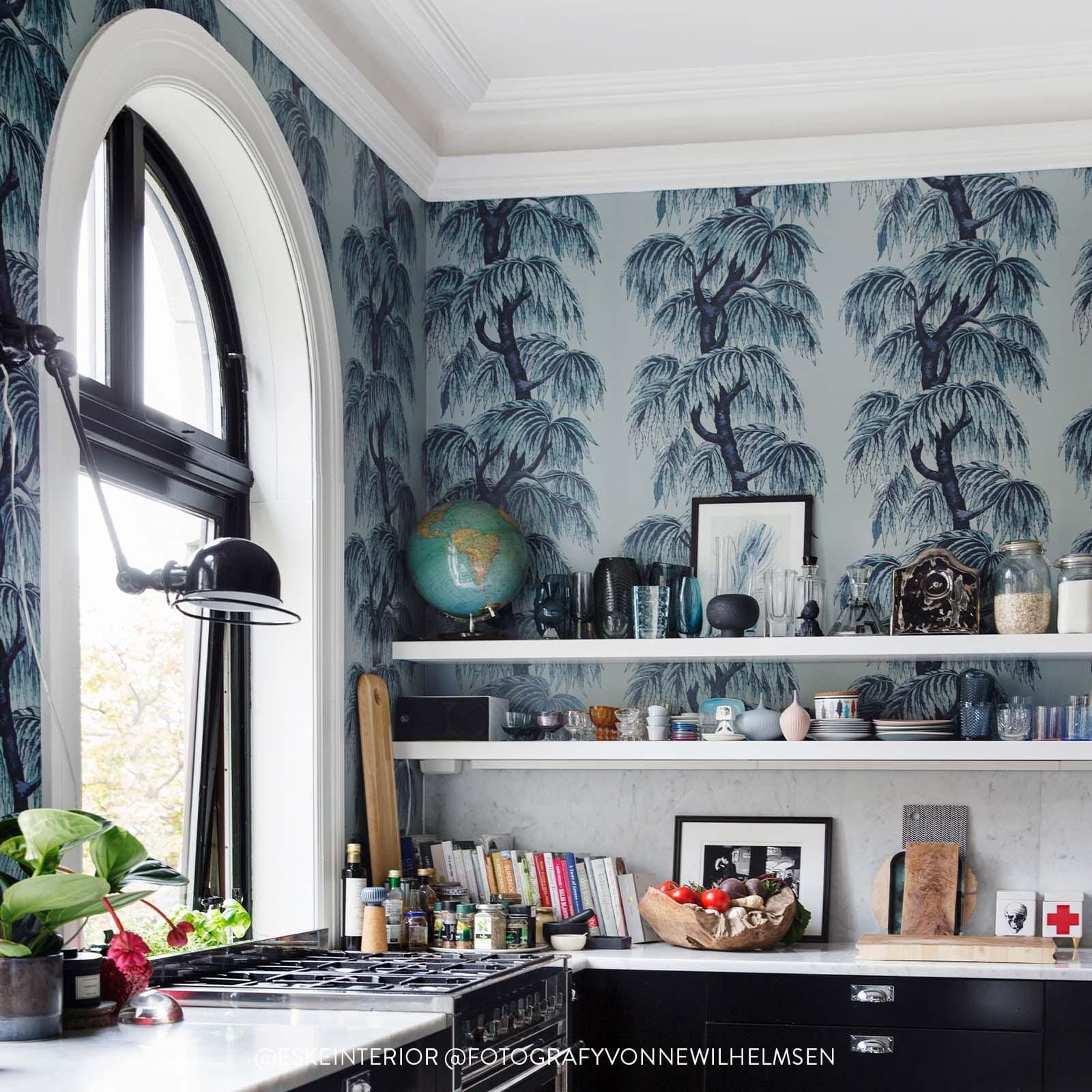 Babylon Wallpaper - Celestial Blue - House of Hackney - 1-WA-BAB-DI-CEB-XXX - Morris Wallpaper
