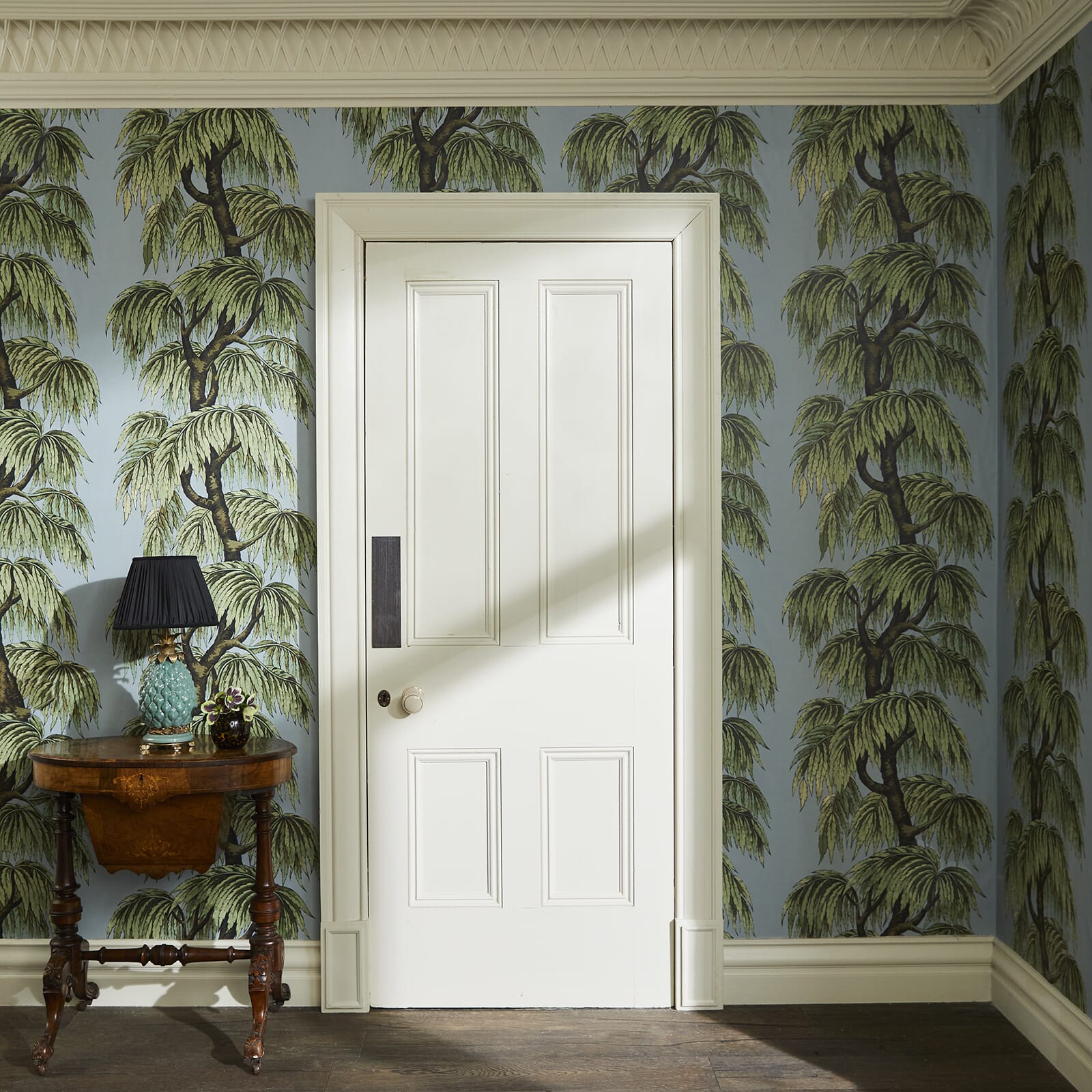 Babylon Wallpaper - Dove / Willow - House of Hackney - 1-WA-BAB-DI-D&W-XXX - Morris Wallpaper