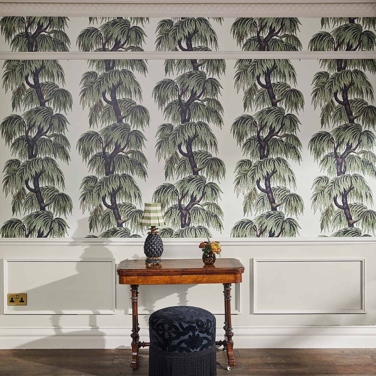 Babylon Wallpaper - Papyrus / Willow - House of Hackney - 1-WA-BAB-DI-PAP-XXX - Morris Wallpaper