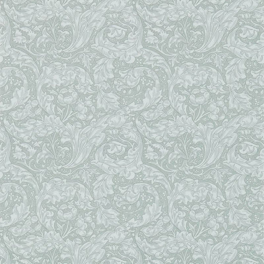 Bachelors Button Wallpaper - Silver - Morris & Co - 216824 - Morris Wallpaper