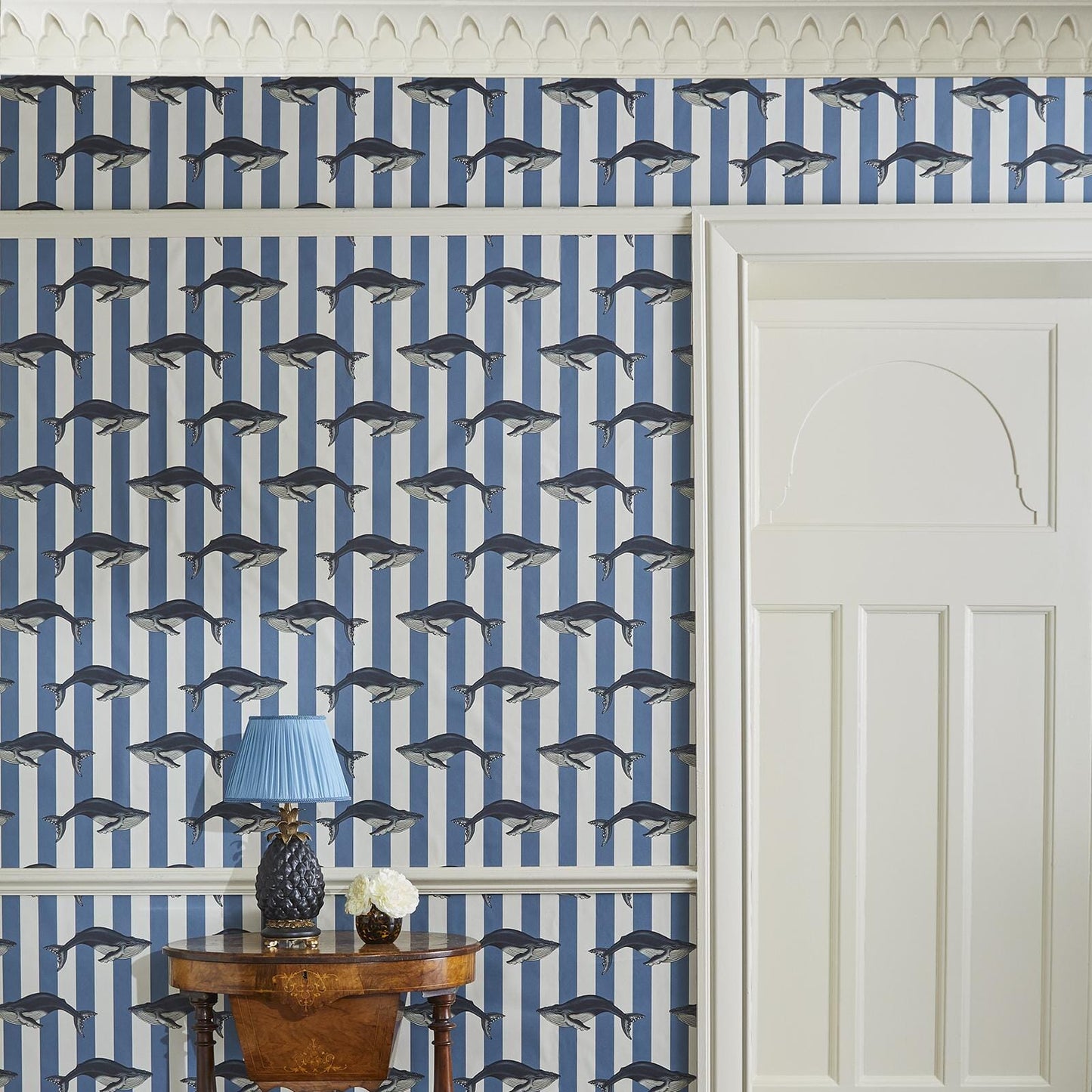 Baleana Wallpaper - Denim - House of Hackney - 1-WA-BAL-DI-DEN-XXX - Morris Wallpaper