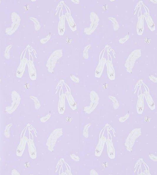 Ballet Shoes Wallpaper - Lavender - DLIT214019 - Sanderson - Morris Wallpaper