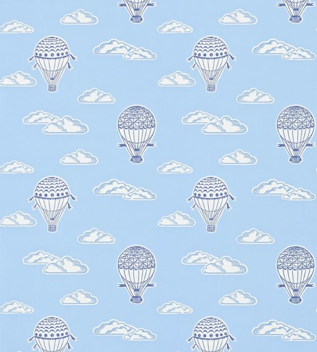 Balloons Wallpaper - Indigo/Blue - DLIT214028 - Sanderson - Morris Wallpaper