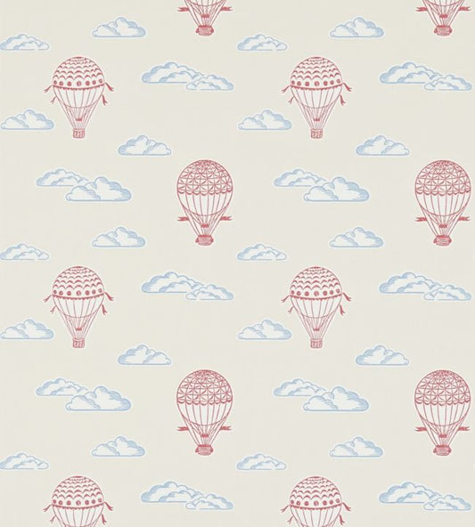 Balloons Wallpaper - Red/Vanilla - DLIT214029 - Sanderson - Morris Wallpaper