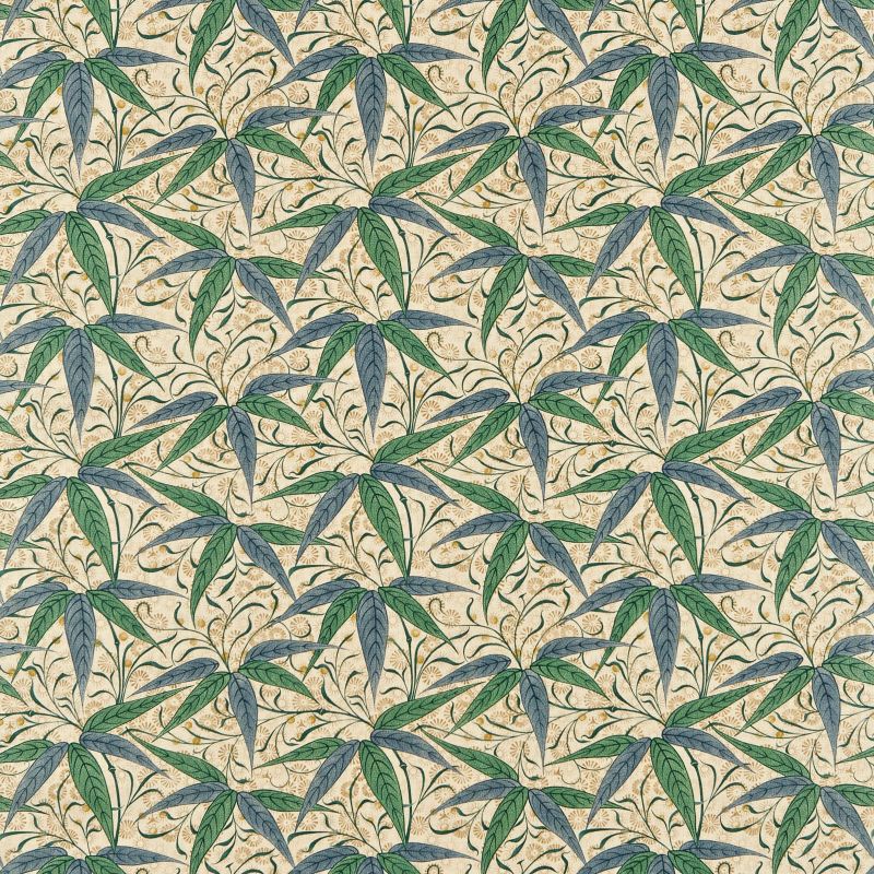 Bamboo Fabric - Thyme/Artichoke - Morris & Co - 222526 - Premier Wallcovering