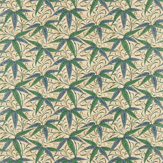 Bamboo Fabric - Thyme/Artichoke - Morris & Co - 222526 - Premier Wallcovering