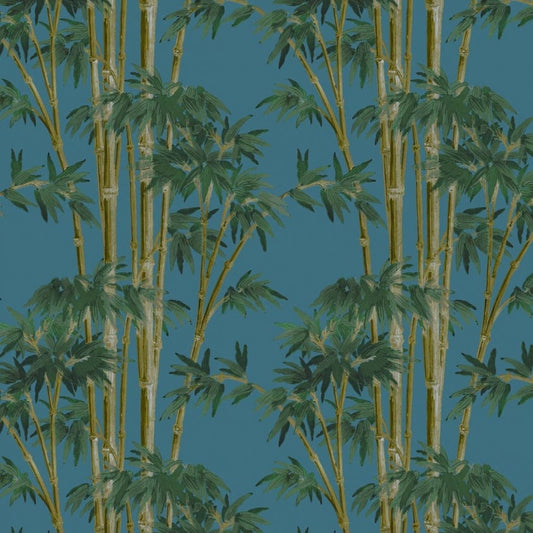 Bambusa Wallpaper - Azure - House of Hackney - 1-WA-BAM-DI-AZU-XXX - Morris Wallpaper