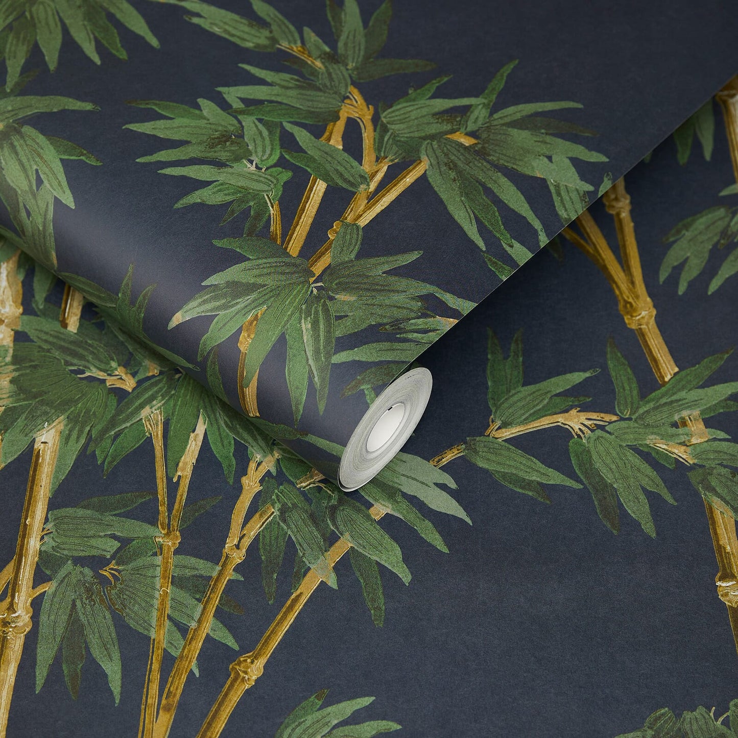 Bambusa Wallpaper - Midnight - House of Hackney - 1-WA-BAM-DI-MID-XXX - Morris Wallpaper