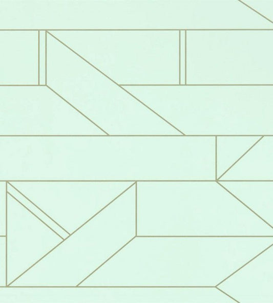 Barbican Wallpaper - Mint - NZAW112013 - Scion