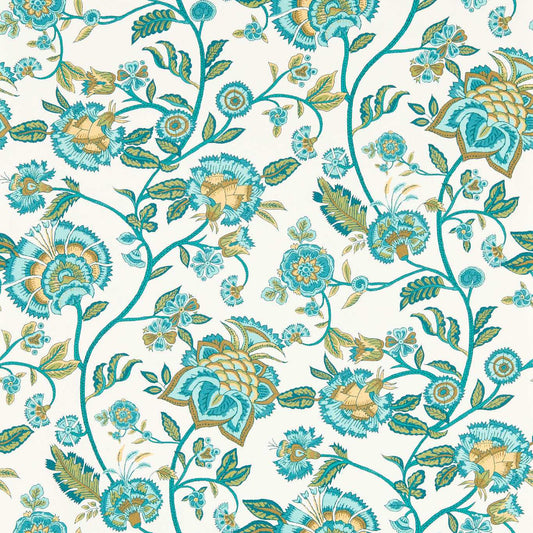 Barmeri Wallpaper - Teal - Clarke & Clarke - W0232/05 - Morris Wallpaper